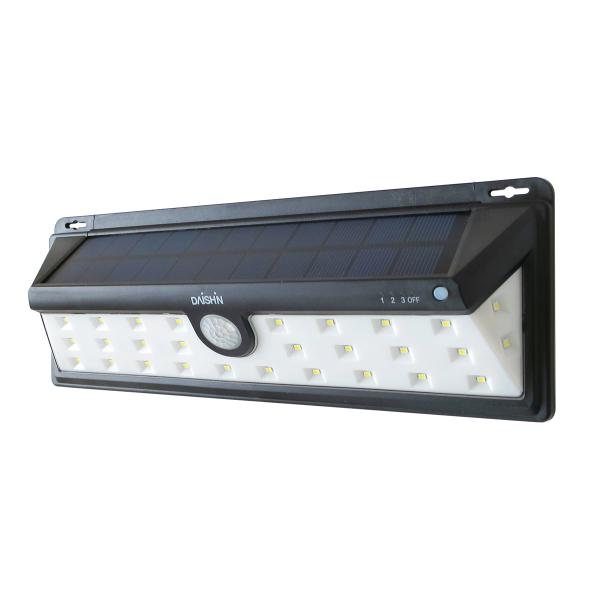 大進 LED広角ソーラーウォールライト Daishin DLS-NWL003 返品種別A