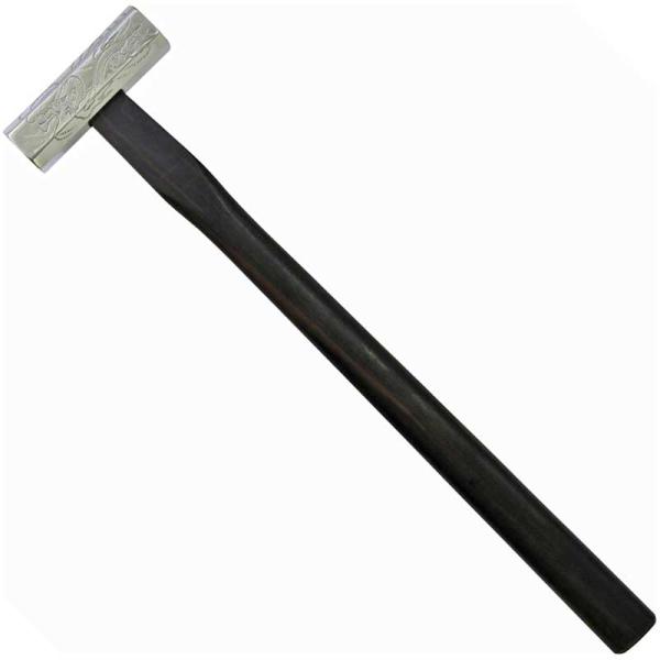 かじ平 ステンレス 八角玄能 うねり龍彫金入 黒檀柄 300g 88247 返品種別B