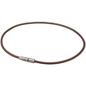 ファイテン RAKUWA 磁気チタンネックレス BULLET［サイズ：50cm］(ブラウン/ ゴール...