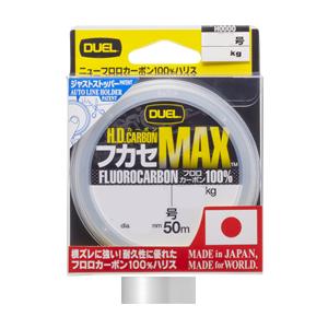 DUEL H.D.カーボン フカセ マックス 50m ナチュラルクリアー(1.75号/ 3.7kg) 返品種別A｜joshin