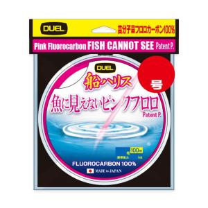 DUEL 魚に見えないピンクフロロ 船ハリス 100m (6号/ 22lb) 返品種別A｜joshin