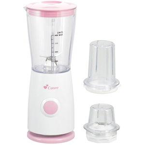 ニシヤマ ミル付コンパクトミキサー ピンク Cuore(クオーレ) CU-403CM-P 返品種別A