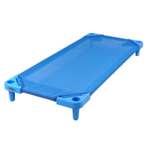 エンドー スタッキング式お昼寝コット130 ブルー COOLKIDS 抗菌 サイズ(約)：130×53.3×13.4cm STシキオヒルネコット130BL 返品種別A