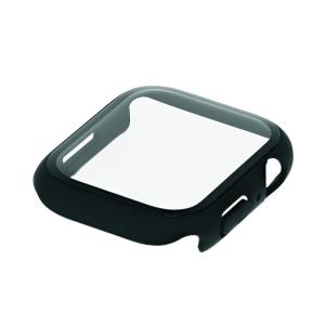 オウルテック Apple Watch 45mm用 ガラスフィルム一体型 保護ケース Owltech OWL-AWBCV0445-BK
