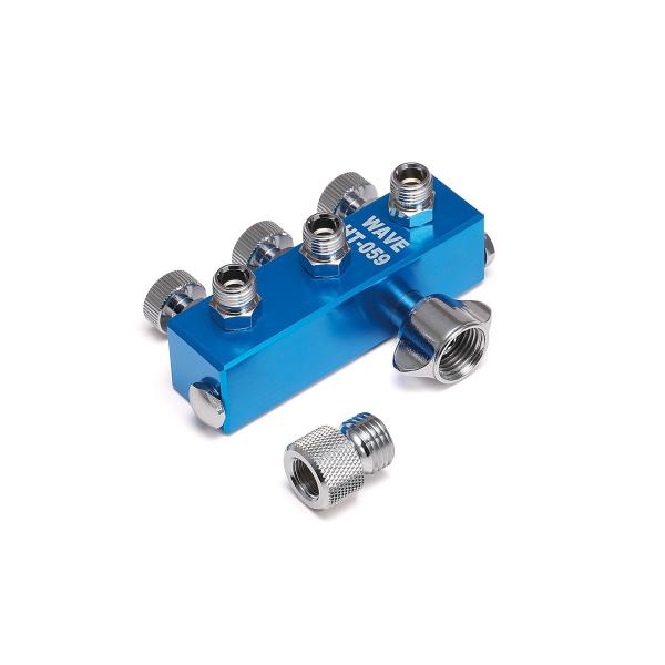 ウェーブ HG 3連ホースジョイント(アルミボディ)(HT-059)工具 返品種別B