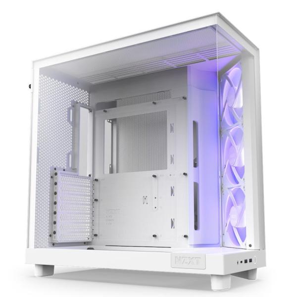 NZXT NZXT ミドルタワーPCケース H6 FLOW RGB(ホワイト) CC-H61FW-R...