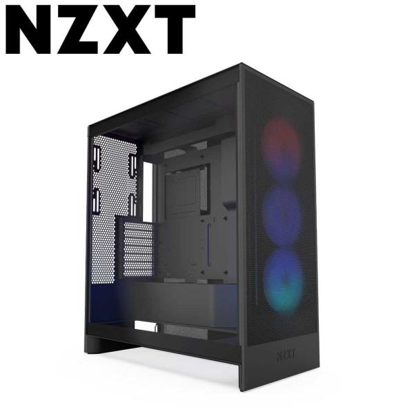 NZXT ミドルタワー PCケース H7 Flow RGB (2024)(ブラック) CM-H72F...