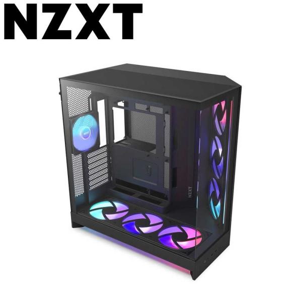 NZXT 大型デュアルチャンバー構造採用のATXケース H9 FLOW PLUS(2025)(ATX...