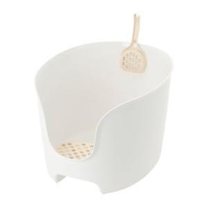 ラプレ 壁高ネコトイレ ホワイト リッチェル 返品種別A