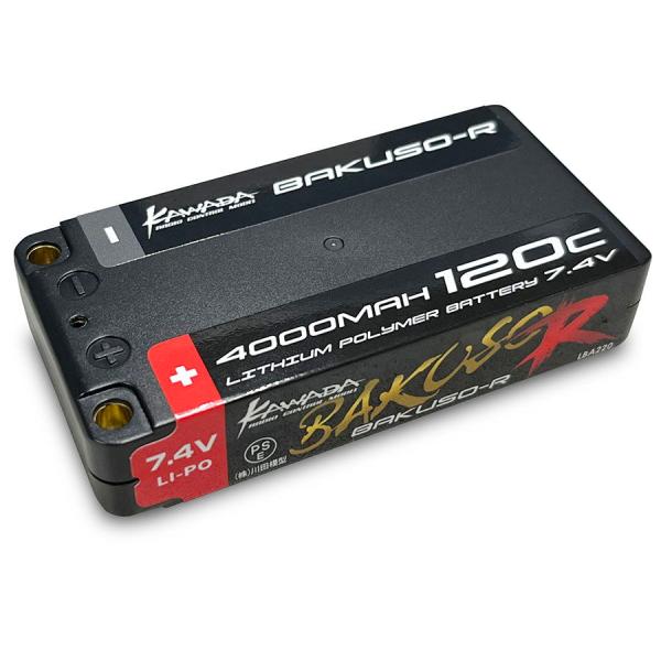 川田模型 1Sサイズリポ 7.4V 4000-120C(LBA220)ラジコン用 返品種別B