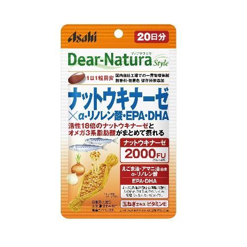 ディアナチュラ スタイル ナットウキナーゼ×α-リノレン酸・EPA・DHA 20日分 アサヒグループ...