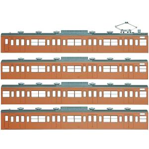 グリーンマックス (再生産)(N) 18002 国鉄(JR)103系(低運・非ユニット窓・冷改車・オレンジ) 基本4両編成ボディキットB 