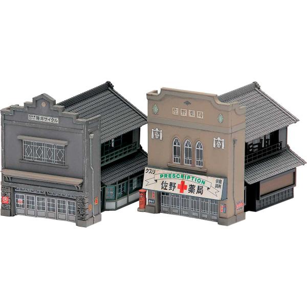 グリーンマックス (再生産)(N) 2163 看板建築(未塗装組立キット) 返品種別B