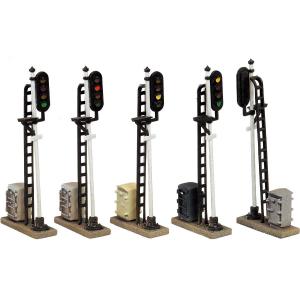 グリーンマックス (再生産)(N) 2186 4燈式信号機 5本入(未塗装組立キット)