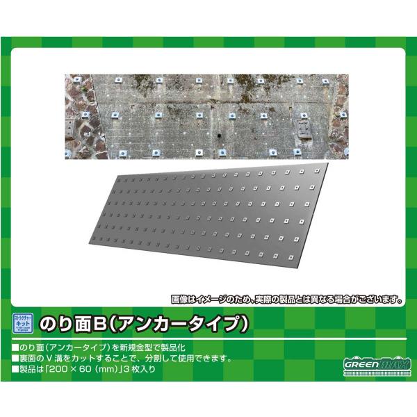 グリーンマックス (再生産)(N) 2215 のり面B(アンカータイプ)(未塗装組立キット) 返品種...
