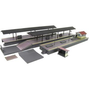 グリーンマックス (再生産)(N) 2565 着色済み ローカル型島式ホームセット ブラウン 返品種...