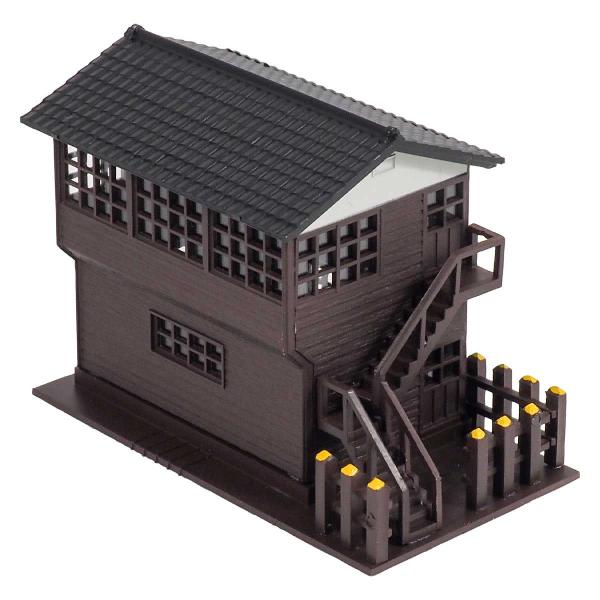 グリーンマックス (N) 2641 信号所(ダークブラウン)(着色済み組立キット) 返品種別B