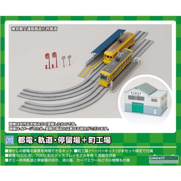 グリーンマックス (N) 9802 都電・軌道・停留場＋町工場 返品種別B