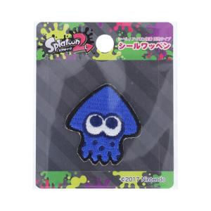 稲垣服飾 スプラトゥーン2 シールワッペン ブライトブルー TOS003 返品種別B