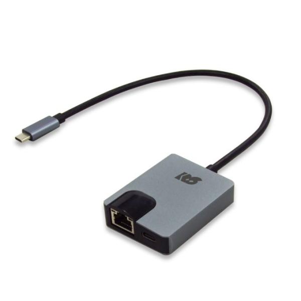 ラトックシステム USB Type-C ギガビット対応LANアダプター(PD対応・30cmケーブル)...