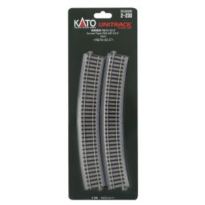 カトー  2-230 HOユニトラック 曲線線路 R670-22.5゜