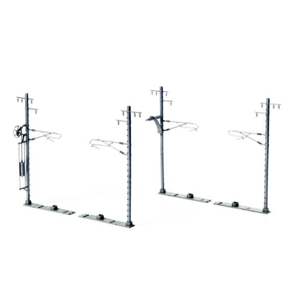 カトー (N) 23-066-1 単線ワイド架線柱(灰・20本入) 返品種別B