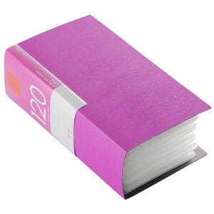 バッファロー CD/ DVDファイル ブックタイプ 120枚収納(ピンク) ブックタイプ 120枚収...