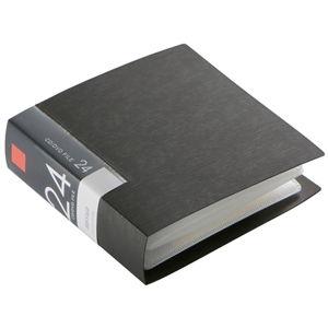 バッファロー CD/ DVDファイル ブックタイプ 24枚収納(ブラック) ブックタイプ 24枚収納...