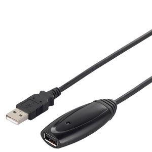 バッファロー USB2.0リピーターケーブル (A to A)5m・ブラック BSUAAR250BK...