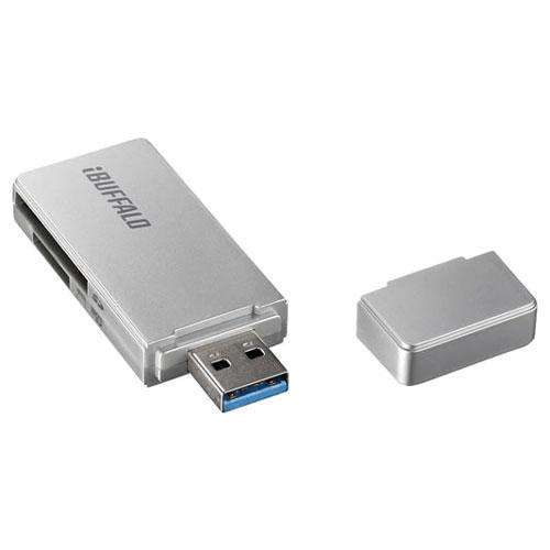 バッファロー USB3.0 高速カードリーダー(シルバー) BSCR27U3SV 返品種別A