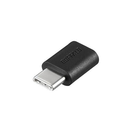 バッファロー USB2.0変換アダプター(C to microB)ブラック BSMPCADC100B...