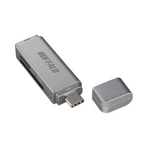 バッファロー USB3.0 Type-C接続 カードリーダー SD用直挿し シルバー(シルバー) BSCR120U3CSV 返品種別A｜joshin