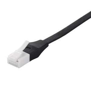 バッファロー ツメの折れないLANケーブル ストレート フラットタイプ 1.5m(カテゴリー6・ブラ...