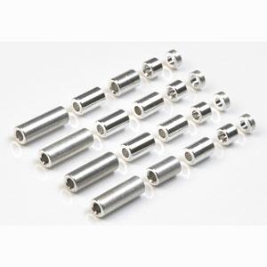 タミヤ アルミスペーサーセット(12/ 6.7/ 6/ 3/ 1.5mm)(15473)(ミニ四駆限定)プラモデル 返品種別B｜joshin