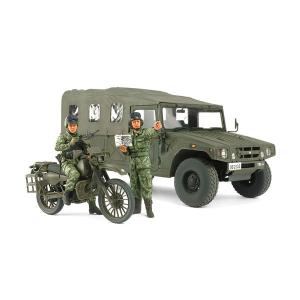 タミヤ 1/ 35 陸上自衛隊 偵察用オートバイ 高機動車セットプラモデル 