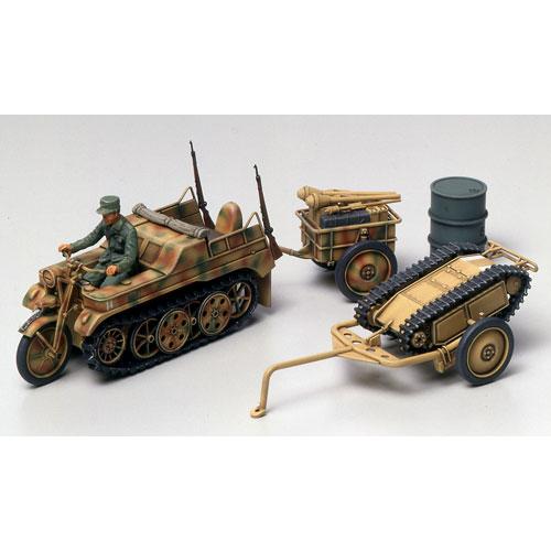 タミヤ 1/ 48 ケッテンクラート牽引セット(インファントリーカート・ゴリアテ付き) (32502...