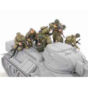 タミヤ 1/ 48 WWII ソビエト 戦車搭乗歩兵セット(32521)プラモデル 返品種別B