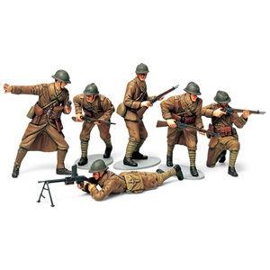 タミヤ 1/ 35 ミリタリーミニチュアシリーズ フランス歩兵セット(35288)プラモデル 返品種...