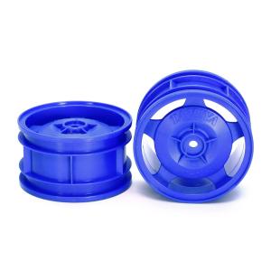 タミヤ OP.1682 2WD・4WDバギー リヤ・スターディッシュホイール (ブルー)(54682)ラジコン用 返品種別B