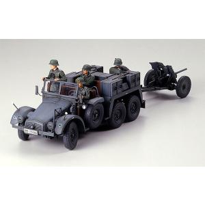タミヤ 1/ 35 ドイツ クルップ プロッツェ (6×4) 3.7cm対戦車砲牽引型(35259)プラモデル用