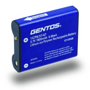 ジェントス 充電式LEDヘッドライト用充電池 GENTOS GT-05SB 返品種別A｜joshin