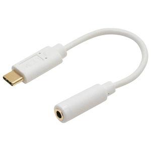 MCO USB Type-C to 3.5mm(4極)オーディオ変換ケーブル(ホワイト) SAD-C...