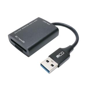 MCO SDカードリーダライタ USB3.2Gen1対応 USB-A(ブラック) USR-ASD1/ BK 返品種別A｜joshin