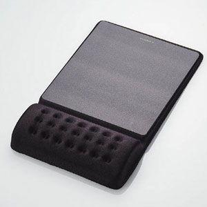 エレコム COMFY (カンフィー)リストレスト一体型マウスパッド(ブラック) MP-096BK 返...