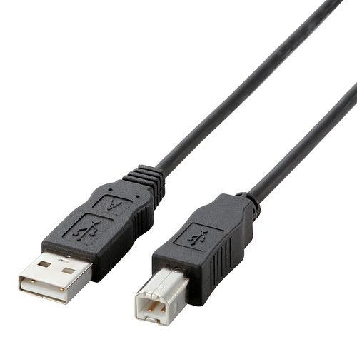 エレコム 環境対応USB2.0ケーブル A-B 0.5m 0.5A ブラック USB2-ECO05 ...