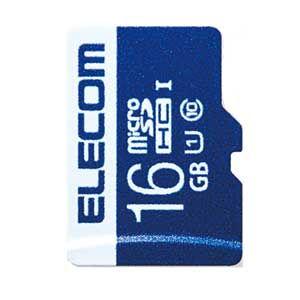 エレコム microSDHCメモリーカード 16GB Class10 UHS-I MF-MS016G...