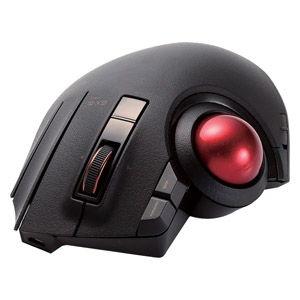 エレコム 有線/ ワイヤレス/ Bluetooth対応 親指トラックボールマウス チルト機能 8ボタン M-XPT1MRBK