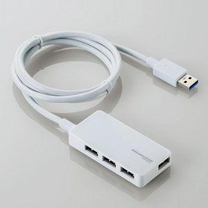 エレコム USB3.0対応ACアダプタ付き4ポートUSBハブ U3H-A408SWH
