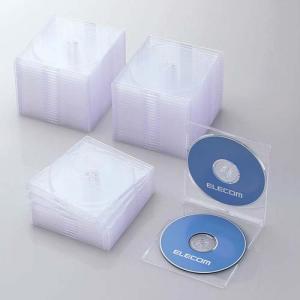 エレコム Blu-ray/ DVD/ CDケース 50枚セット(スリム/ PS/ 2枚収納・クリア) CCD-JSCSW50CR 返品種別A