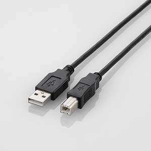 エレコム USB2.0ケーブル [A - B] 3.0m 0.5A(ブラック) U2C-BN30BK...